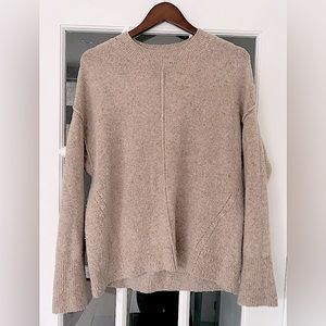 Roots oversized cozy wool blend sweater.